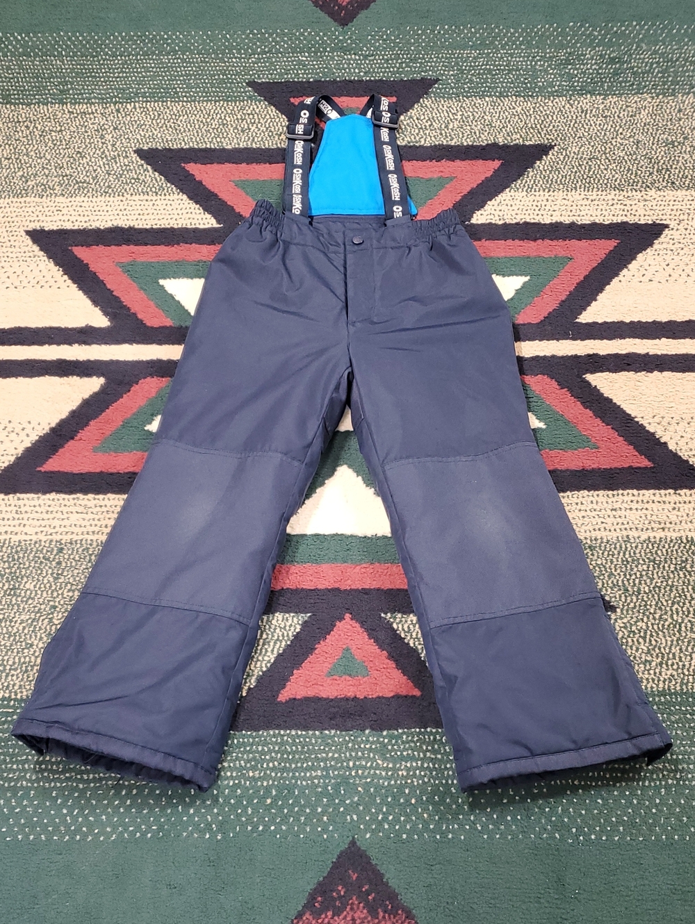 OshKosh B'gosh Navy Snow Overalls with Blue Bib